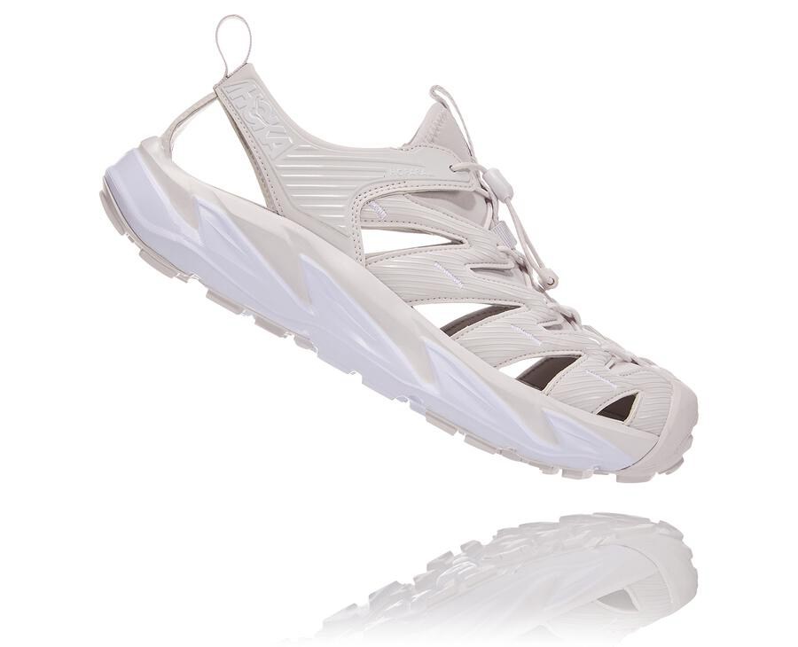 Sandals Mens - Hoka One One Hopara - White - FIAWOKR-80